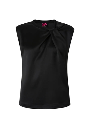 PINKO sleeveless satin blouse - Black