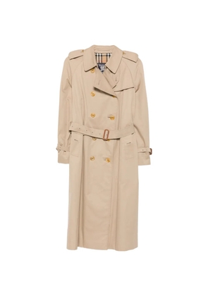 Burberry Pre-Owned 1990s double-breasted trench coat - Neutrals