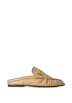 Saint Laurent Le Loafer mules in hagfish - Neutrals