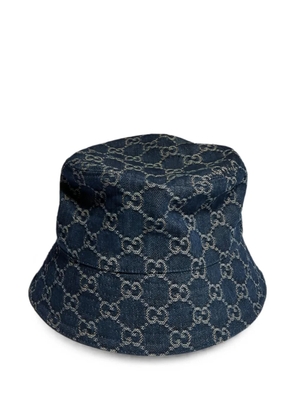 Gucci GG cotton denim bucket hat - Blue