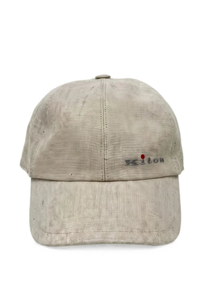 Kiton logo-embroidered baseball cap - Neutrals