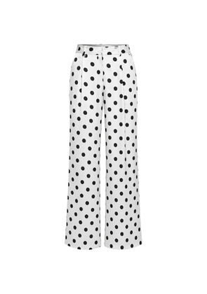 SA SU PHI Bogart polka-dot trousers - White