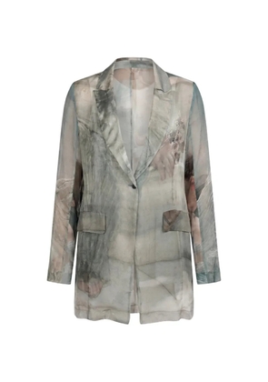 Masnada graphic-print unlined blazer - Neutrals