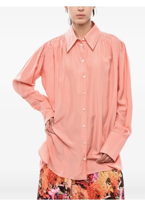 Stella McCartney Leona gathered-shoulder shirt - Pink