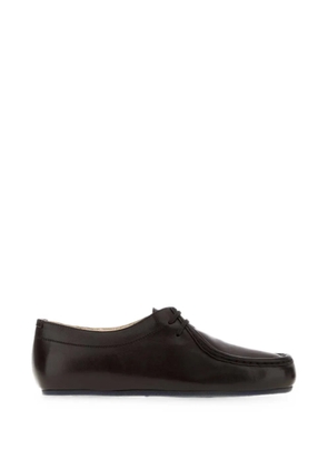 Jil Sander leather loafers - Brown