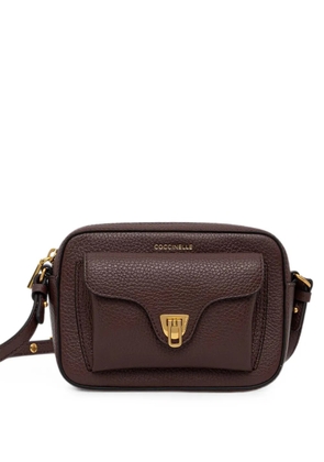 Coccinelle pebbled leather crossbody bag - Brown