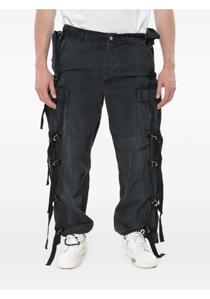 Magliano ripstop-texture straight-leg trousers - Black