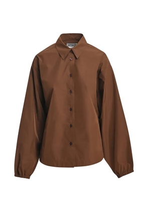 Essentiel Antwerp Kooper2 voluminous-sleeve button-up shirt - Brown