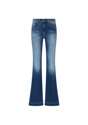 LIU JO flare jeans with rhinestones - Blue