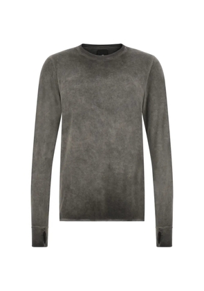 Thom Krom thumb-hole long-sleeve T-shirt - Grey