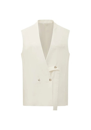 BOSS double-breasted sleeveless waistcoat - Neutrals