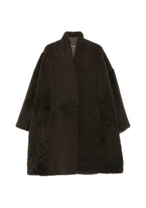 TOM FORD shearling patchwork reversible coat - Brown