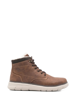 Bugatti lace-up zip boots - Brown
