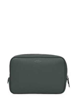 Smythson Organiser Tech leather pouch - Green