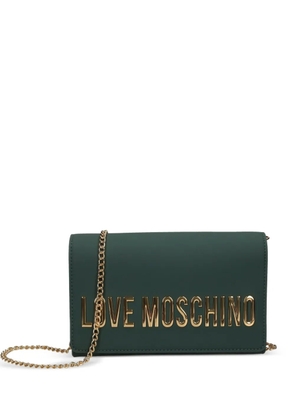 Love Moschino logo-embellishment crossbody bag - Green