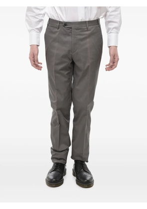 Corneliani belt-loop pressed-crease trousers - Grey