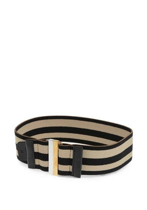 Stella McCartney striped elasticated belt - Black