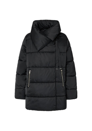 LIU JO oversized padded jacket in shiny nylon - Black