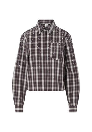 LIU JO check fabric shirt - Brown