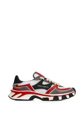 Dolce & Gabbana panelled mesh-detail low-top sneakers - Grey