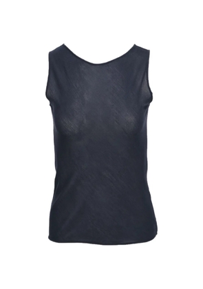 Isaia sleeveless knit tank top - Blue