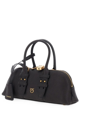 PINKO Escape Bag Horizontal small handbag in full-grain leather - Brown