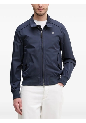 Hackett London logo-embroidered zip-up jacket - Blue