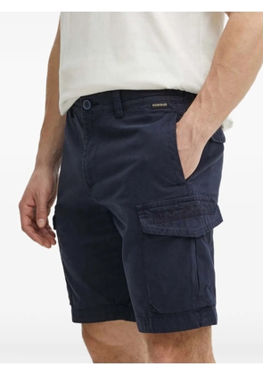 Napapijri Deline logo-embroidered cargo shorts - Blue