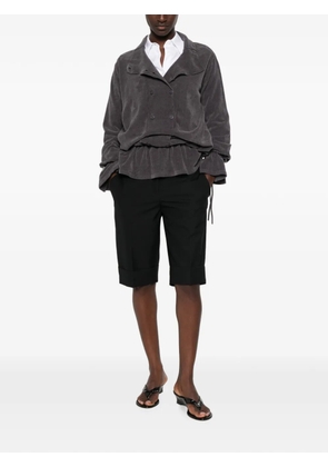 Moschino buttoned turn-up shorts - Black