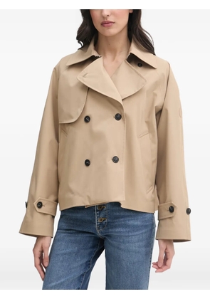 Save The Duck double-breasted cropped jacket - Neutrals