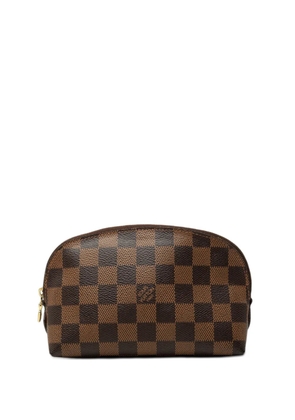 Louis Vuitton Pre-Owned 2015 Damier Ebene Cosmetic PM pouch - Brown
