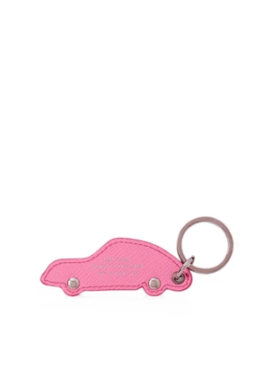 Smythson car-charm keyring - Pink