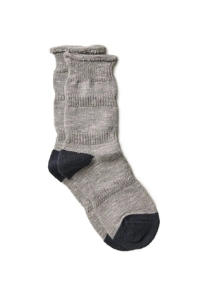 yahae Ploot chunky-knit set of two socks - Grey