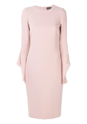 TOM FORD ruffled sleeves dress - Pink
