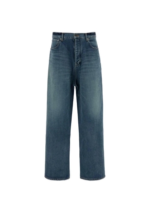 Balenciaga distressed wide-leg jeans - Blue