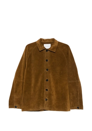 Studio Nicholson Bowe leather jacket - Brown