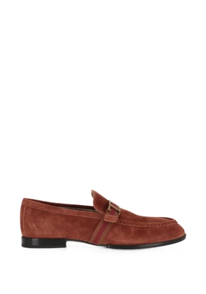 Tod's T Timeless suede loafers - Brown