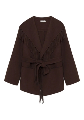 Simkhai fringe-trimmed coat - Brown