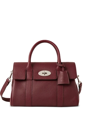 Mulberry Bayswater grained calf leather shoulder bag - Red