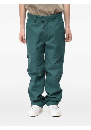 Off-White corduroy-panelled trousers - Green