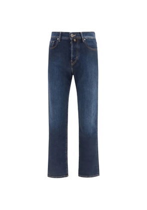 Jacob Cohën Edo logo-patch jeans - Blue
