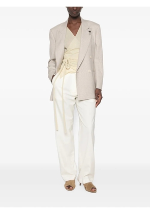 Lardini houndstooth-pattern double-breasted blazer - Neutrals