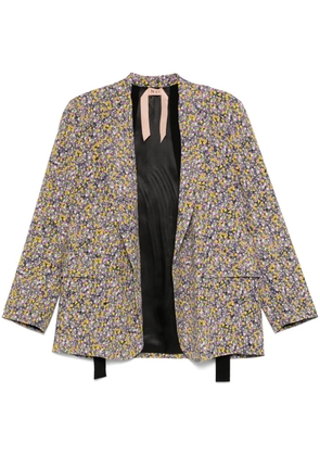 Nº21 floral-print blazer - Purple