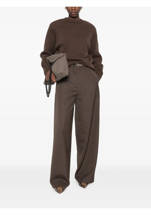 The Frankie Shop Lina long-sleeve sweater - Brown