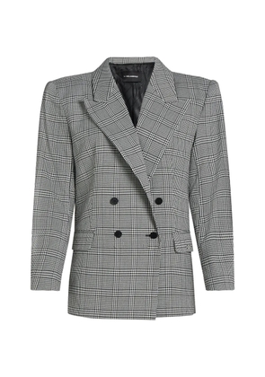 Karl Lagerfeld structured checked blazer - Black
