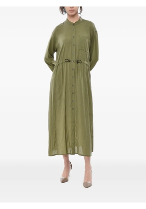 Woolrich drawstring-waist maxi dress - Green