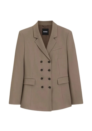 BOSS double-breasted blazer - Brown