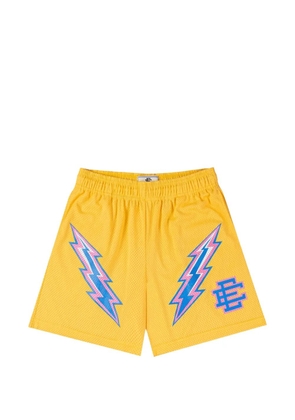 ERIC EMANUEL EE Basic bolt-print shorts - Yellow