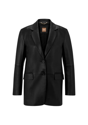 BOSS single-breasted coat - Black