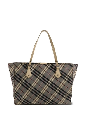Burberry Pre-Owned chack-pattern tote bag - Grey